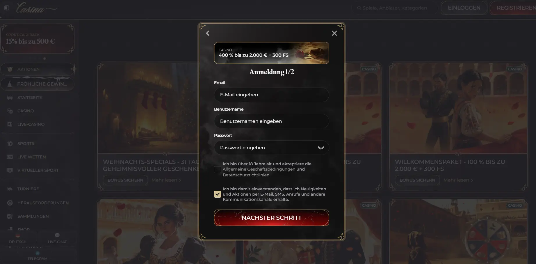 Registrierung und Login in einem Gaming Gadgets Casino ohne OASIS